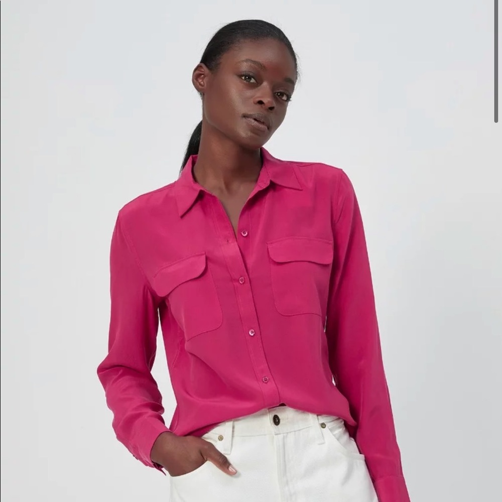 {Equipment} Signature Silk Blouse NWOT